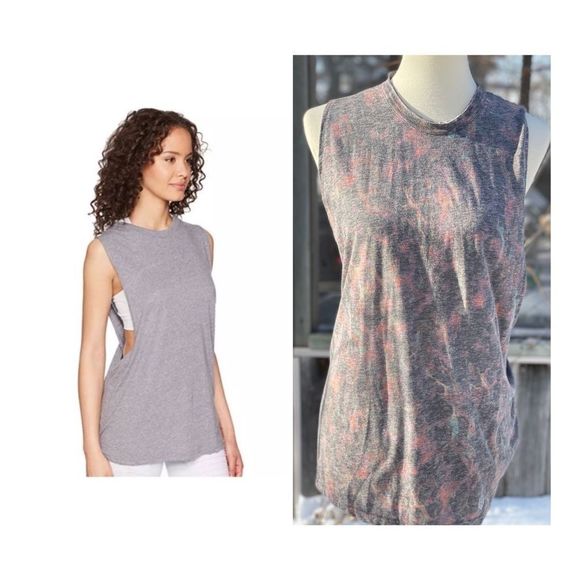 Free People Movement No Sweat Tank Tortoise Open Back Sz XS NWT - Picture 1 of 9